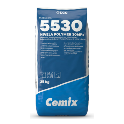 Stěrka samonivelační 30 MPa Cemix 5530 Nivela Polymer 25 kg