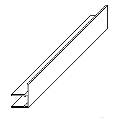 Ukončovací/okrajový U/F-profil AL 6 mm 2,1 m