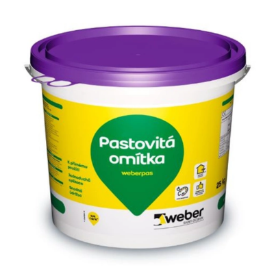 Omítka pastovitá Weberpas aquaBalance zrnitý 2 mm 25 kg